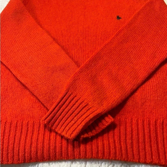 Hunt club woman Shetland Wool sweater. Burnt orange Crew next pull over size L - Picture 5 of 17